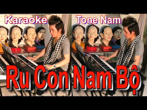 Karaoke RU CON NAM BỘ Tone Nam Nhạc Sống | Trịnh Hoàng Thái Tuấn