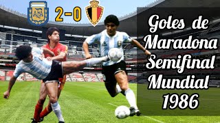 Los Dos Es De Diego Armando Maradona Argentina Vs Belgica Mundial De Mexico 1986