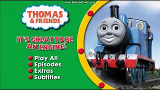 Thomas & Friends UK DVD Menu Walkthrough: It's Great To Be An Engine! (2004 Rele