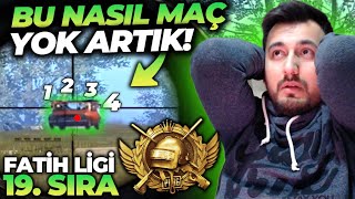 Fati̇h Li̇gi̇ 19.Sira Nefesleri̇n Tutulduğu Rank Maçi Pubg Mobile