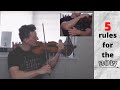 The 5 Fundamental Rules of Violin Bowing Technique