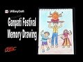 How to draw Ganpati Festival | Memory Drawing How to draw Ganesha | JK Easy Craft 159