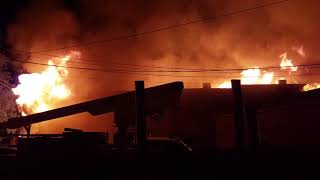 Klemke's Sausage Haus Fire, Slaton Texas, June 15 2019