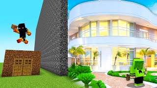 Mansão Realista De R1.000.000.000 Vs Casa De 1 Real Na Batalha De Construção
