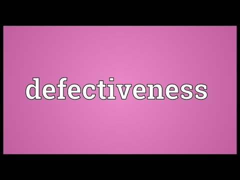 Header of defectiveness