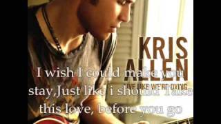 Watch Kris Allen Is It Over video