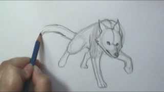How to Draw Motion Wolf Running