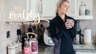 MY HEALTHY MORNING ROUTINE | Workout With Me! | Fashion Mumblr AD