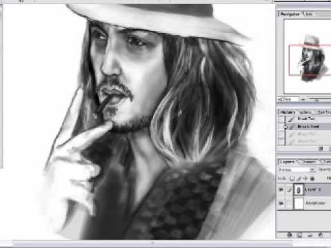 Johnny Depp Speed Painting by johnny depp fear and loathing outfit. Johnny Depp Speed Painting by