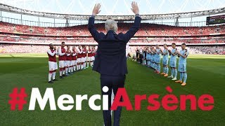 All the angles of Arsene Wenger's emotional farewell speech | #MerciArsene