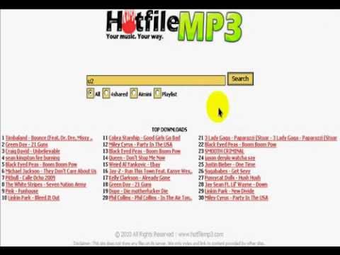Hotfile MP3 - How to download MP3 for free via HotFileMP3.com.avi