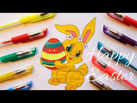 Easter Bunny looking Kinda Funny Song and More | coloring for kids | Kids Art Time | 16 Minutes