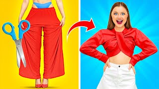 DIY YOUR OWN STYLISH CLOTHES || Cool Fashion Hacks To Shine Brightly by 123 GO! 
