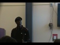 Cephus Uncle Bobby Johnson speaking at Eastbay State Diversity Day program