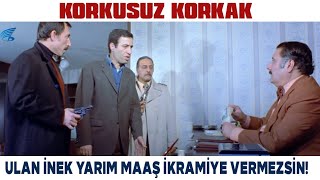 Korkusuz Korkak Türk Filmi |  Mülayim, Patronun Haraç Vermesine Sinirleniyor!