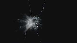 Action stock footage with a black screen (35) - broken glass