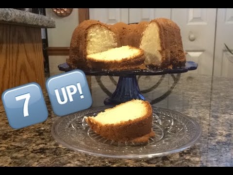 VIDEO : 7-up cake - 3c flour, 3c sugar, 3 sticks soften butter, 3/4c sprite or3c flour, 3c sugar, 3 sticks soften butter, 3/4c sprite or7upsoda, 6 eggs, 1 tbles vanilla extract and 1 teas lemon extract. grease and ...