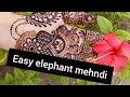 Easy mehndi design।step by step tutorial।front hand mehndi design।।@kajalhobbyclasses