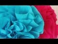 Manualidades - Flor de papel crepe -