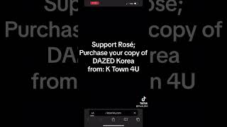 ROSÉ is on the new cover of DAZED KOREA!
