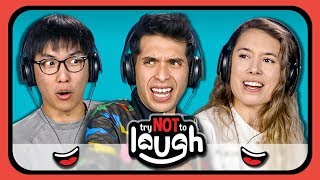 YouTubers React to Try to Watch This Without Laughing or Grinning #15 YouTubers React to Try to Watch This Without Laughing or Grinning #15