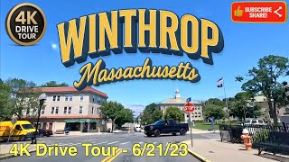 Winthrop Machusetts 4K Scenic Drive Tour - 62123