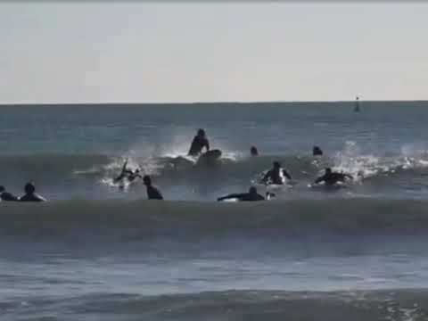 Surfing Bournemouth Pier on a ‘good day’