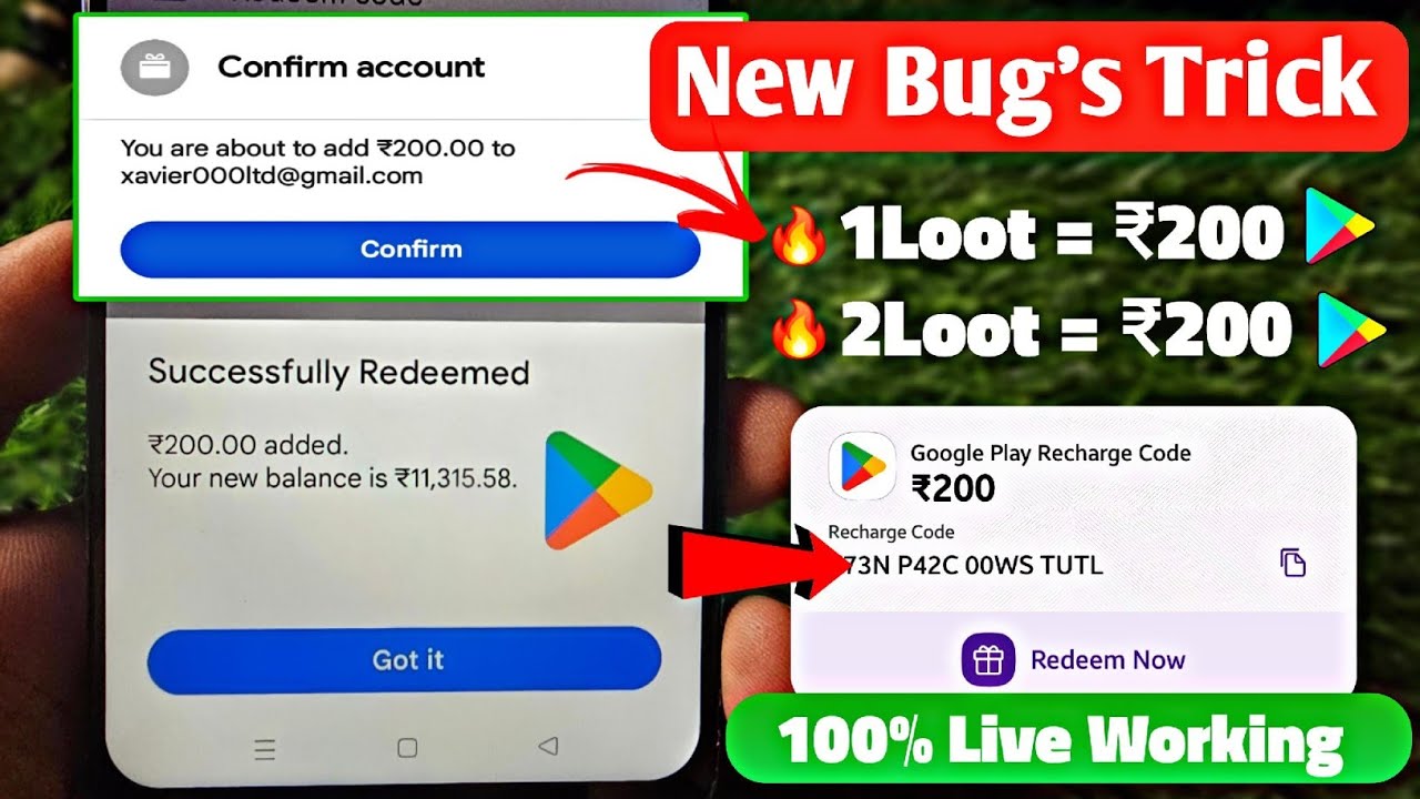 free redeem code for playstore at ₹0/- | How to get free free redeem code for playstore at ₹0/- | How to get free