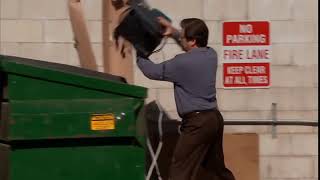 Throwing Computer Into Trash Distorted Louder