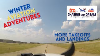 Winter Aviation Adventures | Takeoff and Landing Practice | Eric and Terri Adventures