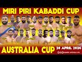 🔴[LIVE] Miri Piri Kabaddi Cup | 28 April 24 | Australia Kabaddi Cup | Live Today | Kabaddi | Live