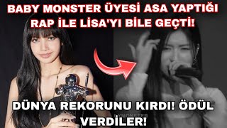 Yg'nin yeni grubu Baby Monster üyesi Asa yaptığı rap ile Lisa'yı geçti! Dünya re