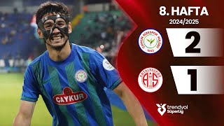 Çaykur Rizespor 2-1 Antalyaspor 8. Hafta - Trendyol Süper Lig 20242025 Sezonu