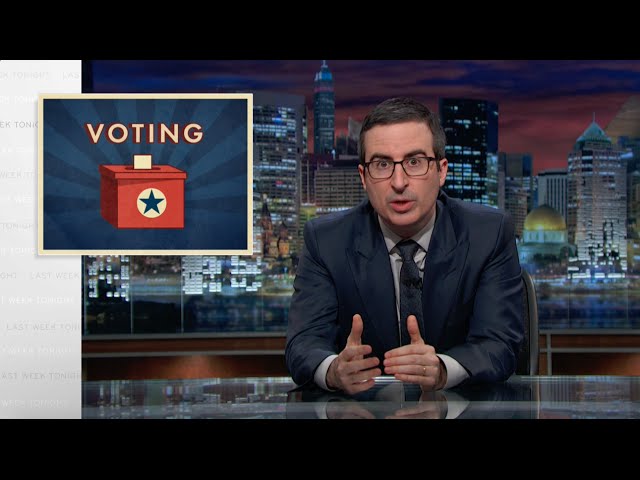 John Oliver On Voting In America - Video