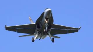 F/A-18 Sneaky pass Arrival and Landing -WOI 2017