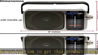 Panasonic Rf-2400D Rf-2400 Portable Fmam Radio With Afc Tuner 4 X Panasonic Aa Batteries Sta