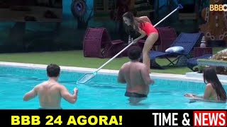 Bbb 24 - Wanessa Camargo Limpa Piscina