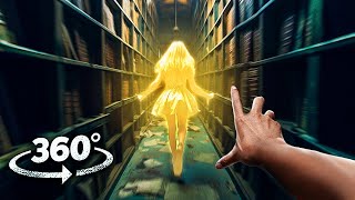 360° Scary Ghost In Abandondoned School Library Vr 360 Horror Video 4K Ultra Hd