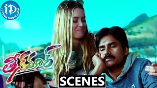 Teen Maar Movie Scenes Pawan Kalyan, Trisha Love Scene In India