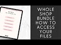 ⭐️ Whole Shop Bundle Walk-Through how to download and access current products and future releases