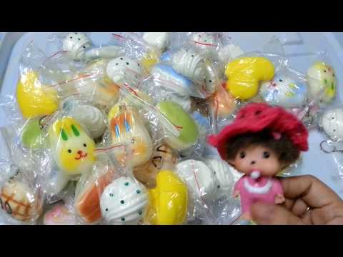 Cơn mưa squishy dễ thương: squishy bánh kem 3 tầng, kem su, vịt, nấm.... tuyệt vời lắm nhé hii