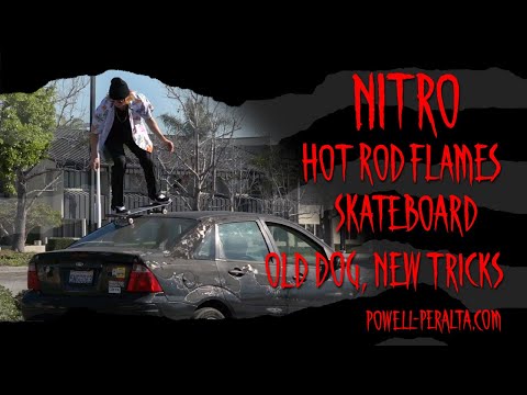 'Old Dog, New Tricks' - NITRO Hot Rod Flames Skateboard
