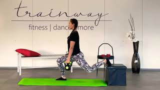 Bulgarian Split Squat mit Kettlebells