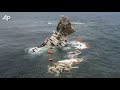 Wrecked Cargo Ship Sinking in New Zealand