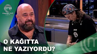 İremin Somer Şefe Verdiği Kağıtta Ne Yazıyordu? Masterchef Türkiye 21.09.2025