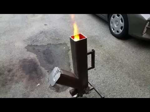 Rocket Heater With Unsuccessful Wood Pellet Gravity Feed  How To 