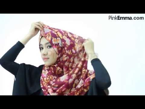 Tutorial Hijab Syar'i Dengan Pashmina Floral - YouTube