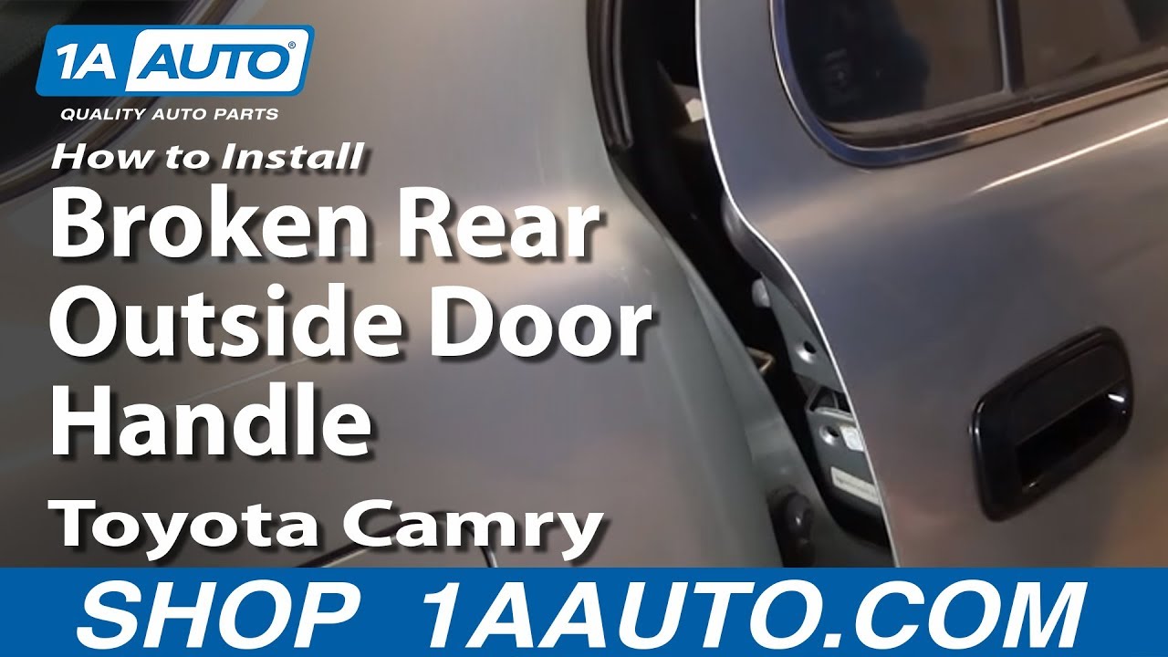 How to Install Replace Broken Rear Outside Door Handle ...