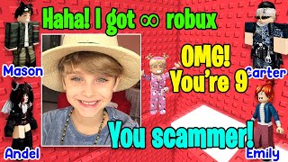 ❤️ TEXT TO SPEECH 🥝 I Have Infinite Robux But I Got Cheated By A Little Boy 🍉 Ro