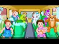Wheels on the Bus Go Round and Round Rhyme (PART 2)  - Cartoon Animation Rhymes Songs for Children
